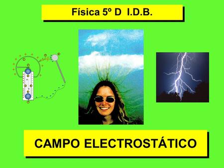 Física 5º D I.D.B. CAMPO ELECTROSTÁTICO.