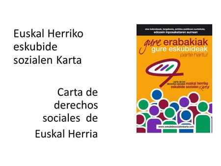 Euskal Herriko eskubide sozialen Karta