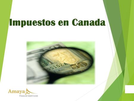 Impuestos en Canada.