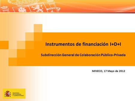 Instrumentos de financiación I+D+I