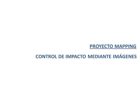 CONTROL DE IMPACTO MEDIANTE IMÁGENES