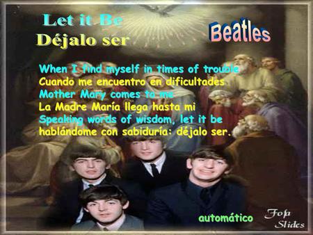 Let it Be Beatles Déjalo ser