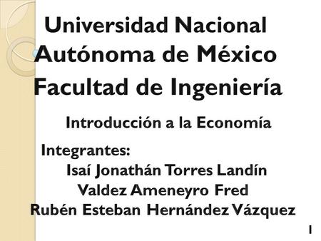 Autónoma de México Facultad de Ingeniería