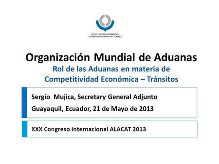 XXX Congreso Internacional ALACAT 2013