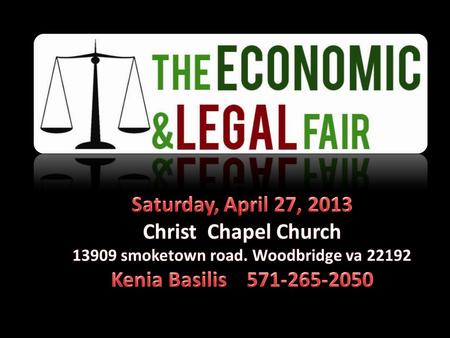 To bring together a group of lawyers, realtors, tax companies, mortgage companies and economy experts and participate in the first fair thats main purpose.