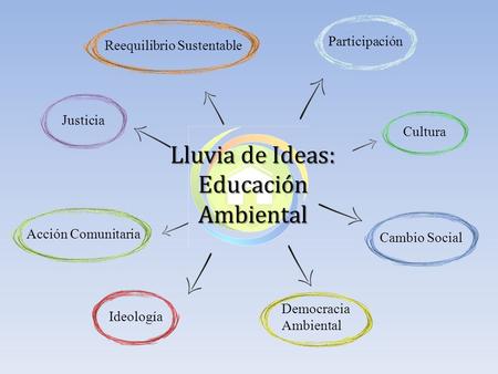 Lluvia de Ideas: Educación Ambiental Participación