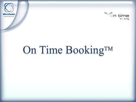 On Time Booking.