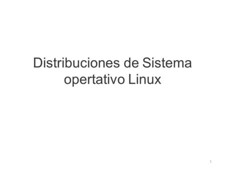 Distribuciones de Sistema opertativo Linux 1. 2 RED HAT Linux Mint es una distribución del sistema operativo GNU/Linux, basado en la distribución Ubuntu.