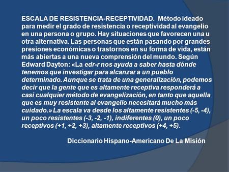 ESCALA DE RESISTENCIA-RECEPTIVIDAD