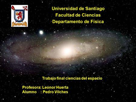 Universidad de Santiago Departamento de Física