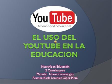 Fuente de Educación En Youtube podemos encontrar una extensa lista de videos con contenido educativo de diferentes áreas. Todo los contenidos audiovisuales.