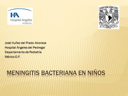 Meningitis bacteriana en niños