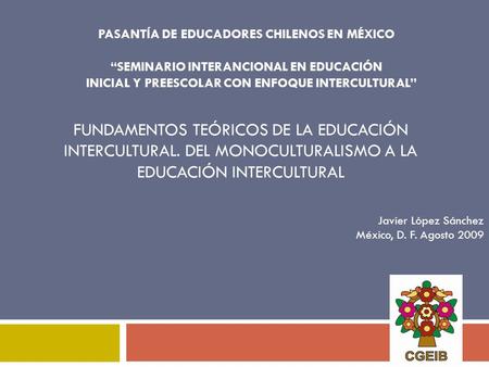 PASANTÍA DE EDUCADORES CHILENOS EN MÉXICO