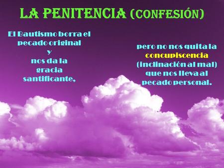 LA PENITENCIA (confesión)