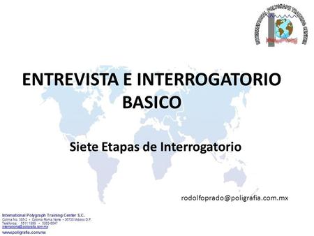 ENTREVISTA E INTERROGATORIO BASICO