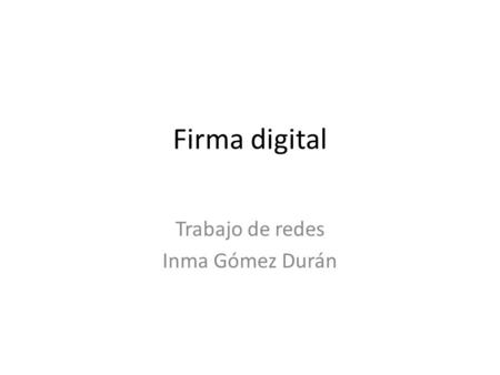 Trabajo de redes Inma Gómez Durán