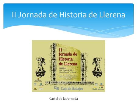 II Jornada de Historia de Llerena