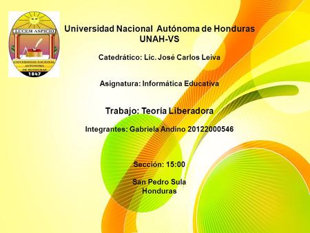 Universidad Nacional Autónoma de Honduras UNAH-VS