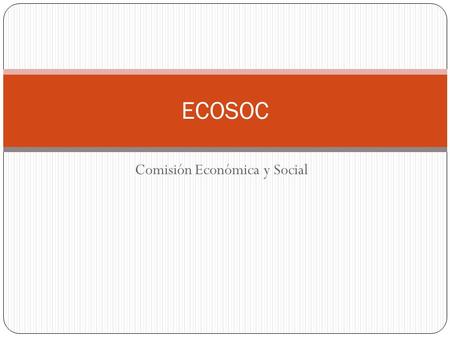 Comisión Económica y Social
