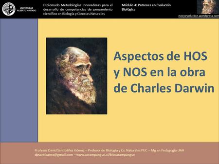 Aspectos de HOS y NOS en la obra de Charles Darwin