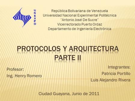 Protocolos y arquitectura Parte II
