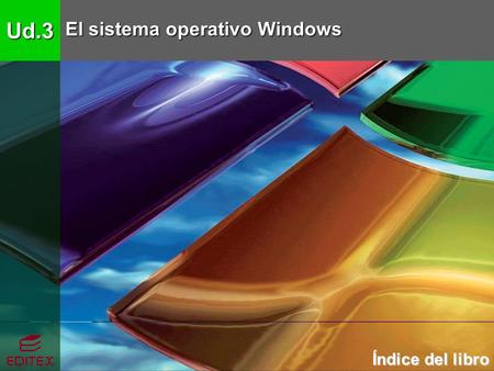 Ud.3 El sistema operativo Windows Índice del libro.