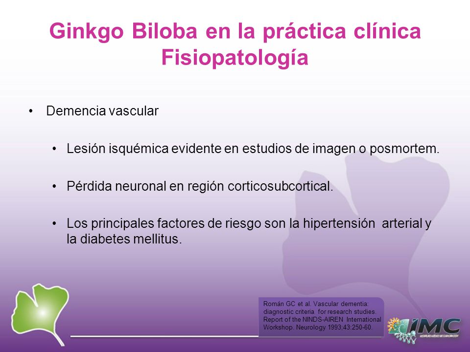 GINKGO BILOBA EN LA PRÁCTICA CLÍNICA Síndrome demencial GINKGO BILOBA EN LA PRÁCTICA CLÍNICA Síndrome demencial
