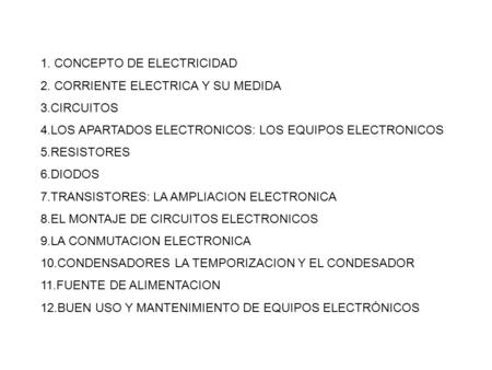 1. CONCEPTO DE ELECTRICIDAD