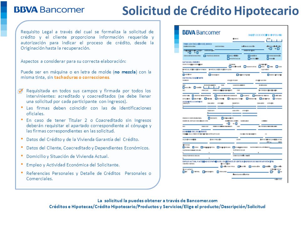 solicitud de credito hipotecario del banco provincial