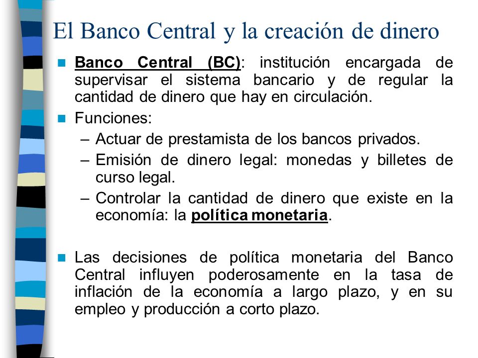 el dinero y la banca central
