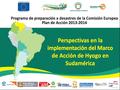 RESULTADOS DE LAS CONSULTAS EN VENEZUELA Organización del proyecto Socios Regionales del Plan de Acción 2013-2014 Programa de Prevención y Preparación.