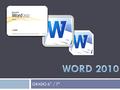 GRADO 6° / 7°.  Introducción a Word  Microsoft Word es un procesador de textos que permite crear y editar documentos de aspecto profesional.  Los procesadores.