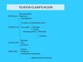 TEJIDOS-CLASIFICACION