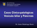 Sección Patología Departamento de Especialidades Universidad de Concepción Dr. Jaime Madariaga Boero.