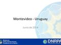Montevideo - Uruguay Junio de 2014. Ministerio de Justicia y Derechos Humanos Dirección Nacional de los Registros Nacionales de la Propiedad del Automotor.