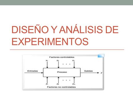 DISEÑO Y ANÁLISIS DE EXPERIMENTOS. Temas Estudios expermientales Estudios cuasi-experimentales Estudios observacionales (estudios controlados con asignación.