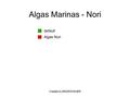 Created by BM|DESIGN|ER Algas Marinas - Nori default Algas Nori.