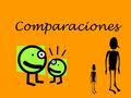 Comparaciones. El Comparativo y el Superlativo Comparisons: In English –we add “-er” to short adjectives & use “more” before long adjectives. –Ex. He.