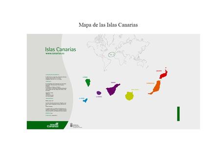 Mapa de las Islas Canarias. LANZAROTE: UNA ISLA, UN MUNDO.