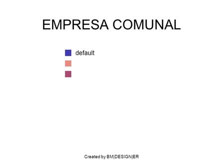 Created by BM|DESIGN|ER EMPRESA COMUNAL default. Created by BM|DESIGN|ER PARTNERS La Comunidad Gobierno Local Gobierno Regional Sistema Financiero VALUE.