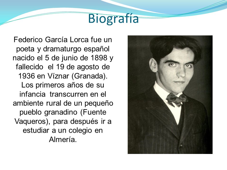 View Breve Biografía De Federico García Lorca Background