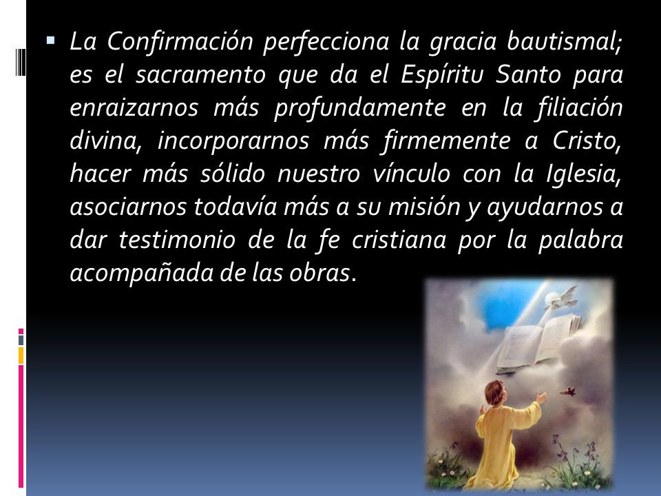 Resultado de imagen para PERFECCIONA LA GRACIA BAUTISMAL
