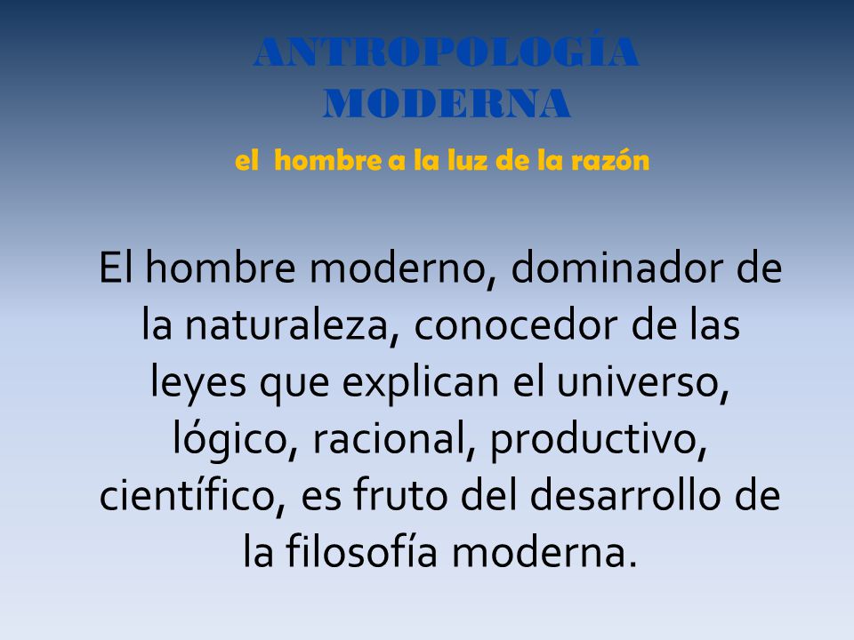 Resultado de imagen de antropologia moderna filosofica
