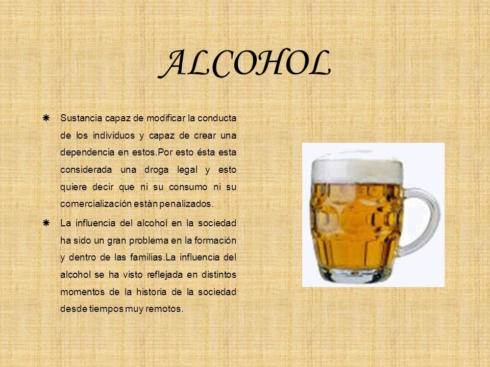 La codificación alcohólica de la consecuencia