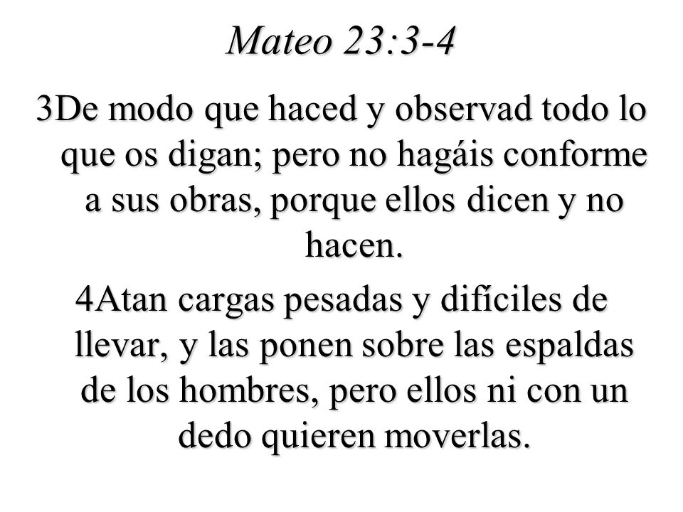 Resultado de imagen para mateo 23 3