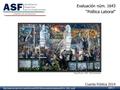 ASF | 1 Evaluación núm. 1643 “Política Laboral” Cuenta Pública 2014 Diego Rivera, 1932. “Detroit Industry”