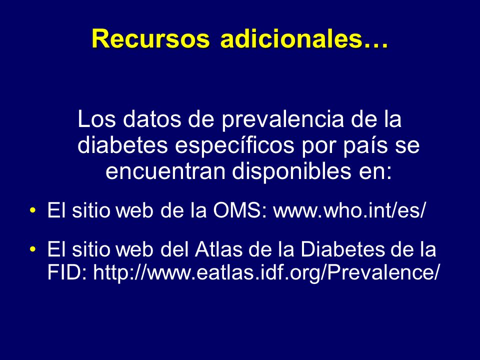 Epidemiología, Detección y Prevención de la Diabetes - ppt Epidemiología, Detección y Prevención de la Diabetes - ppt
