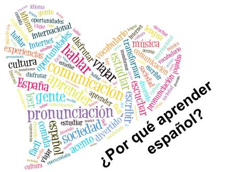 ¿Por qué aprender español?. Más de hablan español. de personas.