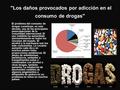 Los daños provocados por adicción en el consumo de drogas El problema del consumo de drogas constituye, en esta década, una de las principales preocupaciones.