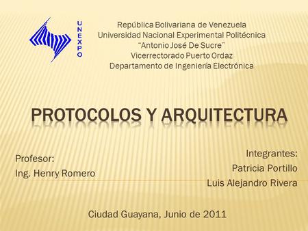 Protocolos y arquitectura